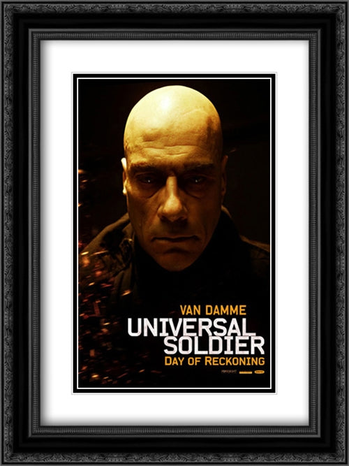 Universal Soldier: Day of Reckoning 18x24 Black Ornate Wood Framed Movie Poster with Double Matting