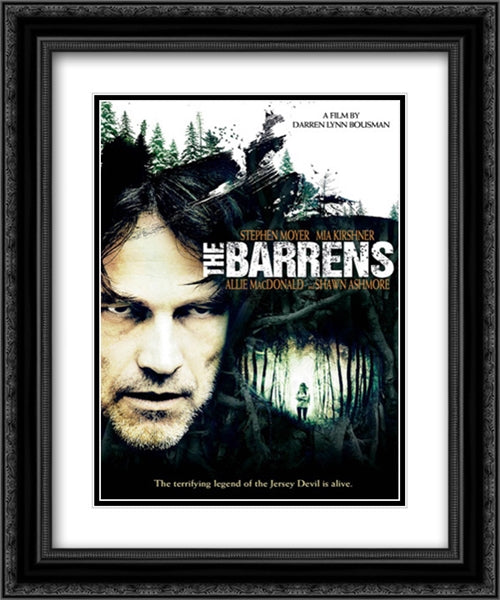 The Barrens 20x24 Black Ornate Wood Framed Movie Poster with Double Matting