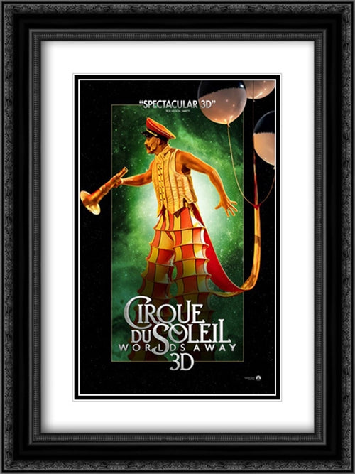 Cirque du Soleil: Worlds Away 3D 18x24 Black Ornate Wood Framed Movie Poster with Double Matting