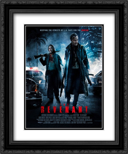 The Revenant (2012) 20x24 Black Ornate Wood Framed Movie Poster with Double Matting