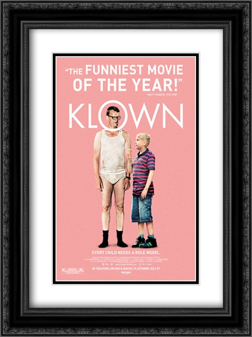 Klown 18x24 Black Ornate Wood Framed Movie Poster with Double Matting