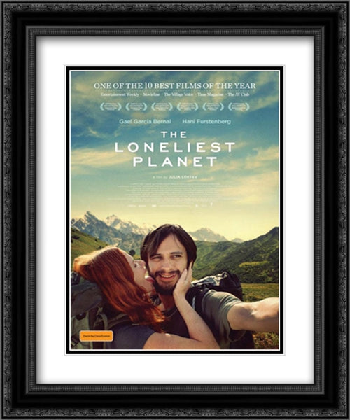 The Loneliest Planet 20x24 Black Ornate Wood Framed Movie Poster with Double Matting