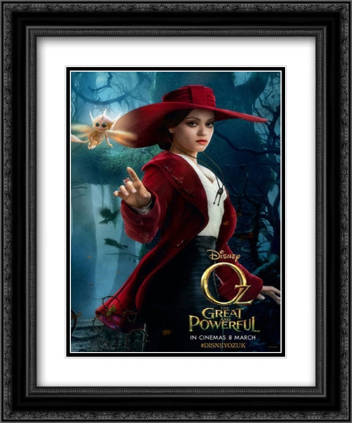 Oz The Great and Powerful 20x24 Black Ornate Wood Framed Movie Poster with Double Matting