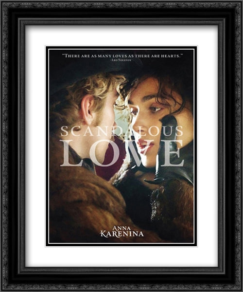 Anna Karenina 20x24 Black Ornate Wood Framed Movie Poster with Double Matting