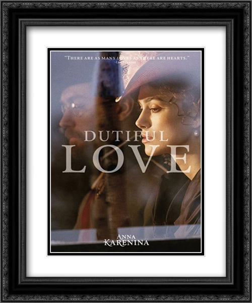 Anna Karenina 20x24 Black Ornate Wood Framed Movie Poster with Double Matting