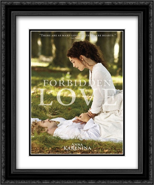 Anna Karenina 20x24 Black Ornate Wood Framed Movie Poster with Double Matting