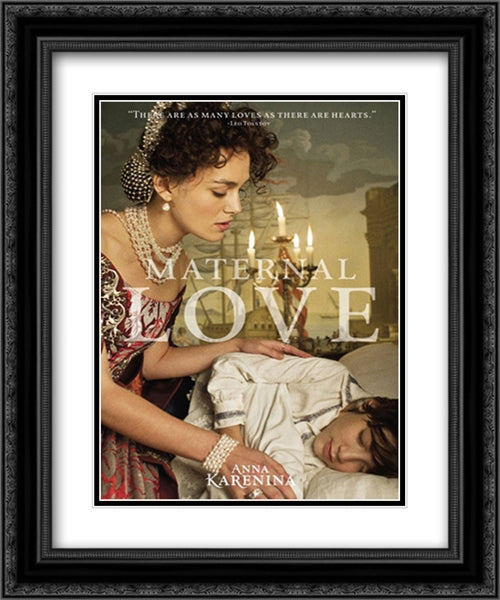 Anna Karenina 20x24 Black Ornate Wood Framed Movie Poster with Double Matting