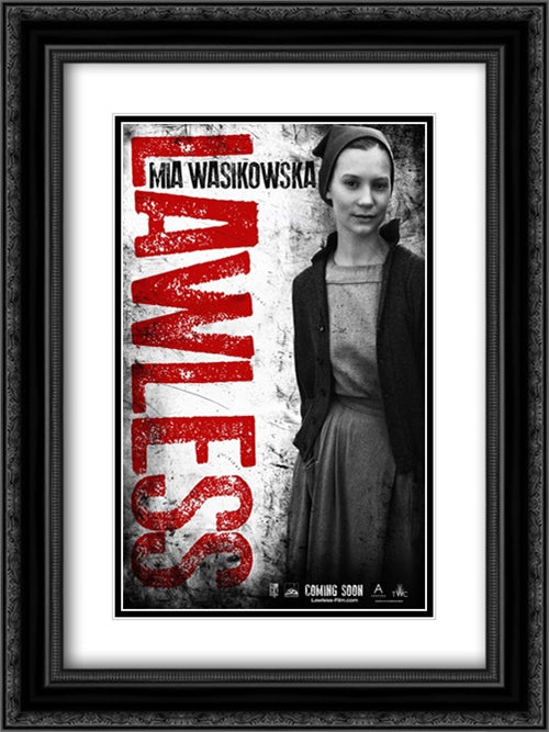 Lawless 18x24 Black Ornate Wood Framed Movie Poster with Double Matting