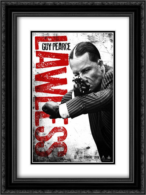 Lawless 18x24 Black Ornate Wood Framed Movie Poster with Double Matting