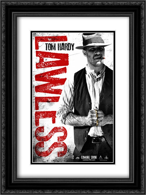Lawless 18x24 Black Ornate Wood Framed Movie Poster with Double Matting