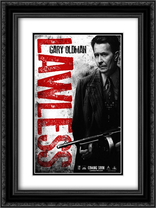 Lawless 18x24 Black Ornate Wood Framed Movie Poster with Double Matting