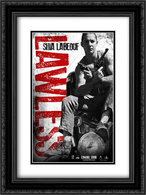 Lawless 18x24 Black Ornate Wood Framed Movie Poster with Double Matting