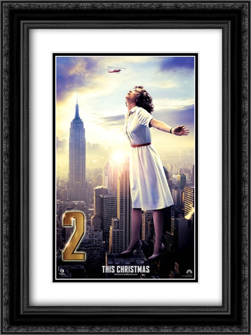 Anchorman 2: The Legend Continues 18x24 Black Ornate Wood Framed Movie Poster with Double Matting