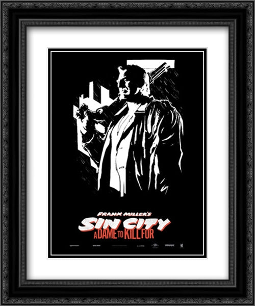 Sin City: A Dame to Kill For 20x24 Black Ornate Wood Framed Movie Poster with Double Matting