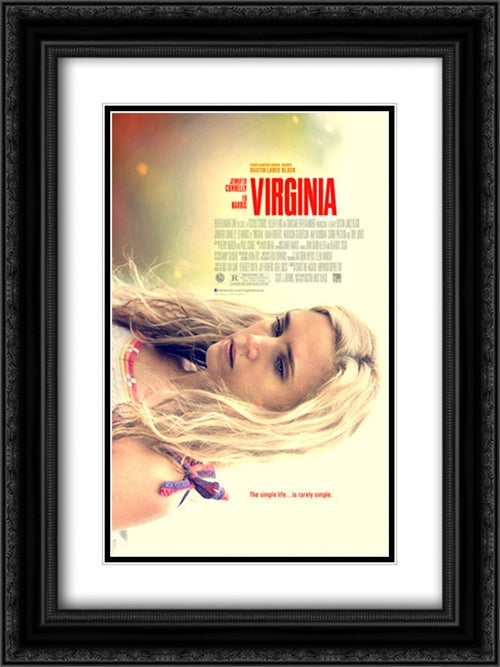 Virginia 18x24 Black Ornate Wood Framed Movie Poster with Double Matting