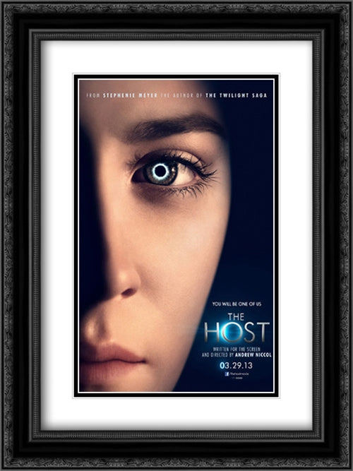 The Host 18x24 Black Ornate Wood Framed Movie Poster with Double Matting