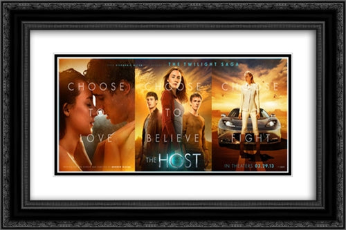 The Host 24x16 Black Ornate Wood Framed Movie Poster with Double Matting