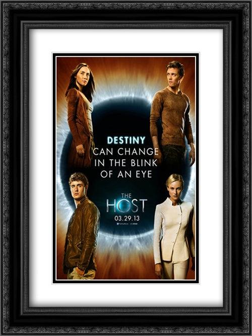 The Host 18x24 Black Ornate Wood Framed Movie Poster with Double Matting