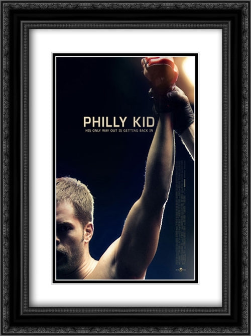 The Philly Kid 18x24 Black Ornate Wood Framed Movie Poster with Double Matting