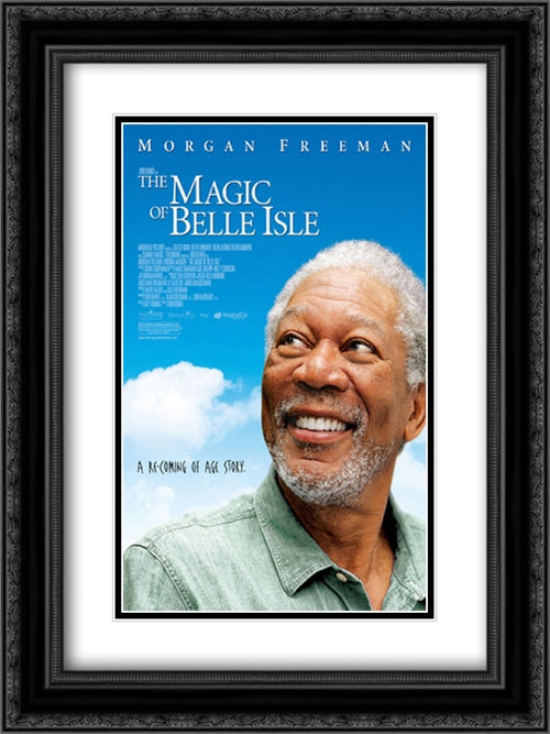 The Magic of Belle Isle 18x24 Black Ornate Wood Framed Movie Poster with Double Matting