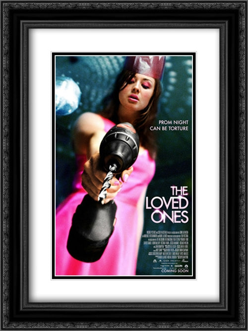 The Loved Ones 18x24 Black Ornate Wood Framed Movie Poster with Double Matting