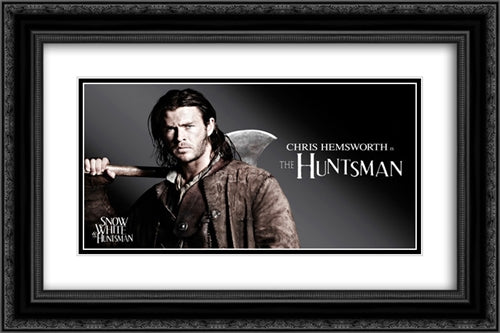 Snow White and the Huntsman 24x16 Black Ornate Wood Framed Movie Poster with Double Matting