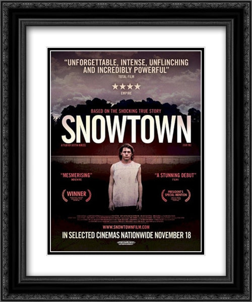 The Snowtown Murders 20x24 Black Ornate Wood Framed Movie Poster with Double Matting