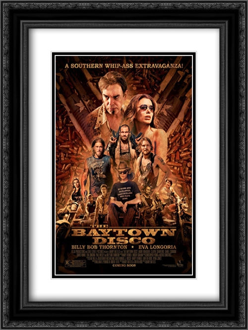 The Baytown Outlaws 18x24 Black Ornate Wood Framed Movie Poster with Double Matting