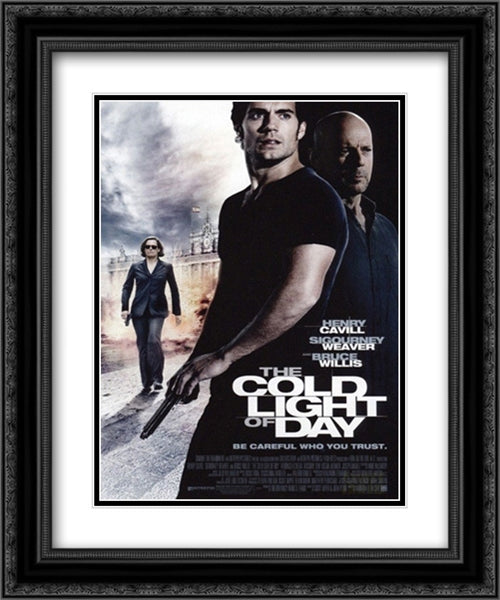 The Cold Light of Day 20x24 Black Ornate Wood Framed Movie Poster with Double Matting