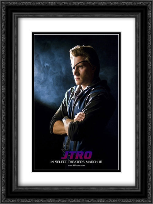 The FP 18x24 Black Ornate Wood Framed Movie Poster with Double Matting
