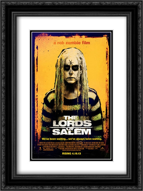 The Lords of Salem 18x24 Black Ornate Wood Framed Movie Poster with Double Matting