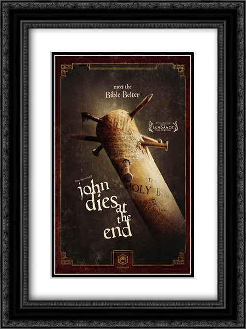 John Dies At The End 18x24 Black Ornate Wood Framed Movie Poster with Double Matting