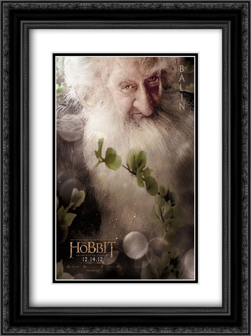 The Hobbit: An Unexpected Journey 18x24 Black Ornate Wood Framed Movie Poster with Double Matting