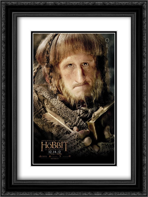 The Hobbit: An Unexpected Journey 18x24 Black Ornate Wood Framed Movie Poster with Double Matting