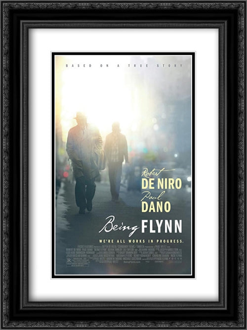 Being Flynn 18x24 Black Ornate Wood Framed Movie Poster with Double Matting