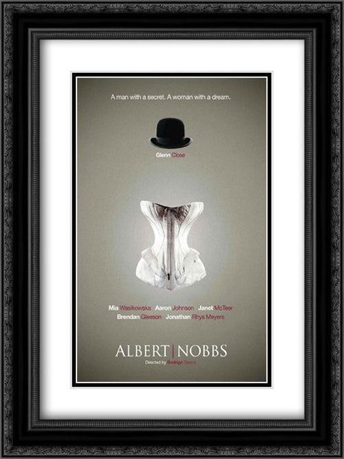 Albert Nobbs 18x24 Black Ornate Wood Framed Movie Poster with Double Matting