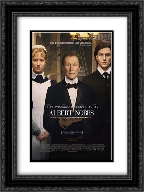 Albert Nobbs 18x24 Black Ornate Wood Framed Movie Poster with Double Matting