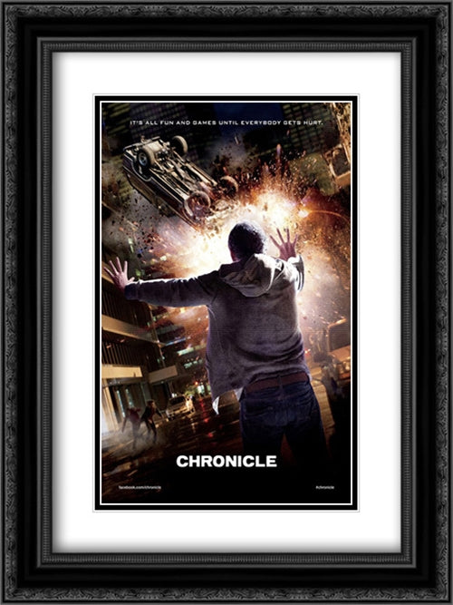Chronicle 18x24 Black Ornate Wood Framed Movie Poster with Double Matting
