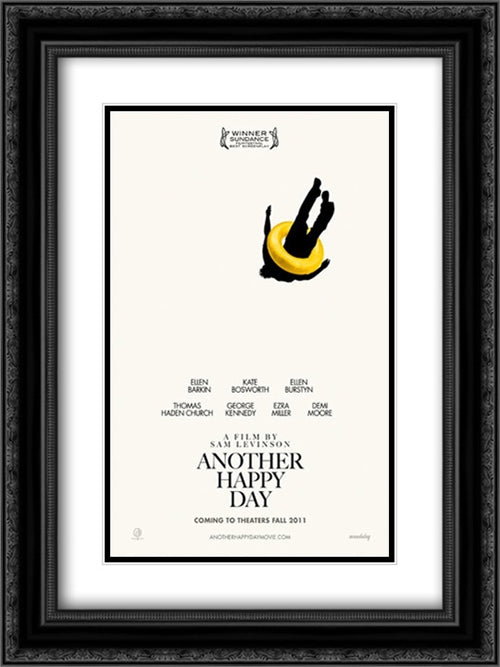Another Happy Day 18x24 Black Ornate Wood Framed Movie Poster with Double Matting