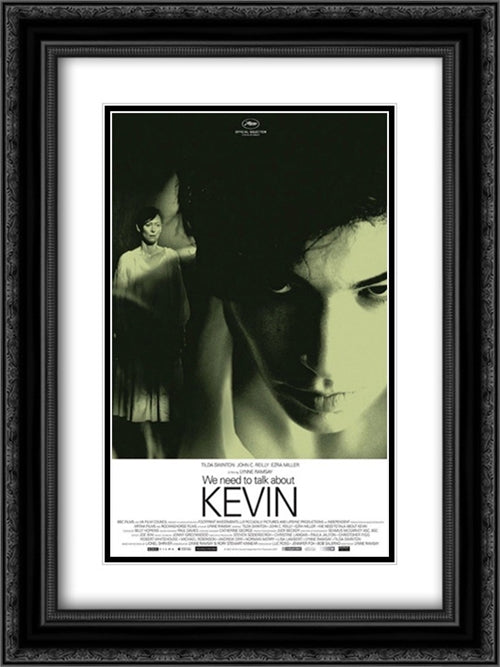 We Need to Talk About Kevin 18x24 Black Ornate Wood Framed Movie Poster with Double Matting