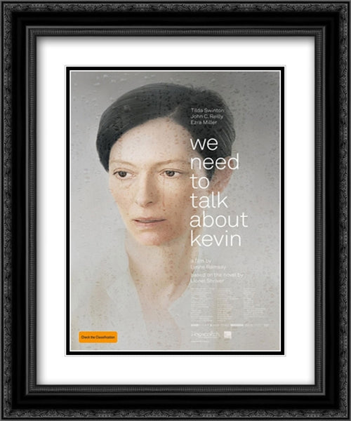 We Need to Talk About Kevin 20x24 Black Ornate Wood Framed Movie Poster with Double Matting