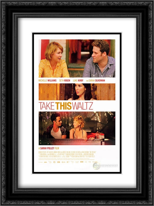 Take This Waltz 18x24 Black Ornate Wood Framed Movie Poster with Double Matting