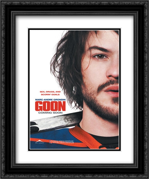 Goon 20x24 Black Ornate Wood Framed Movie Poster with Double Matting