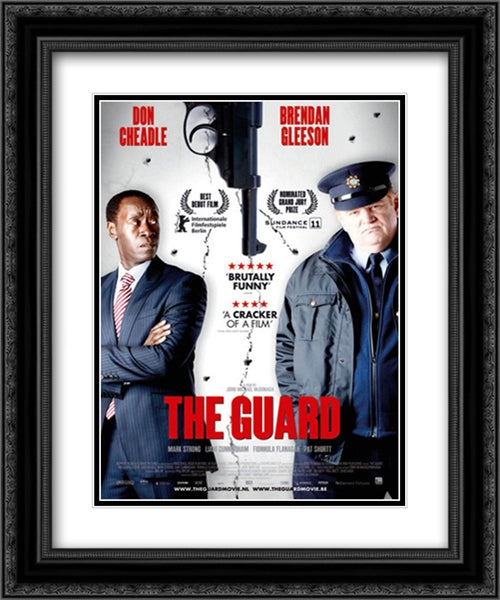 The Guard 20x24 Black Ornate Wood Framed Movie Poster with Double Matting