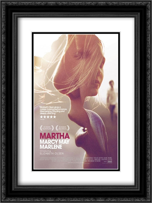 Martha Marcy May Marlene 18x24 Black Ornate Wood Framed Movie Poster with Double Matting