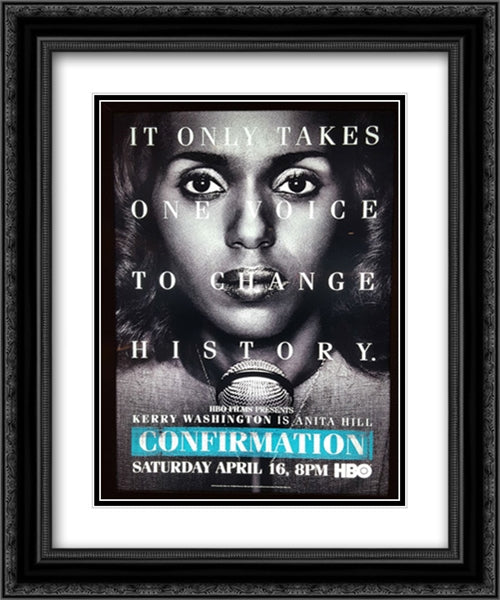 Confirmation TV Series Show 20x24 Black Ornate Wood Framed Movie Poster with Double Matting