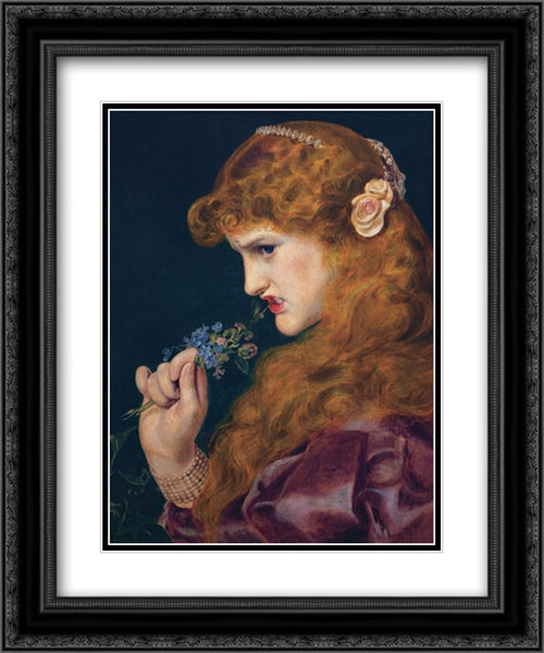 Loves Shadow III 16x20 Black Ornate Wood Framed Art Print Poster with Double Matting by Sandys, Frederick