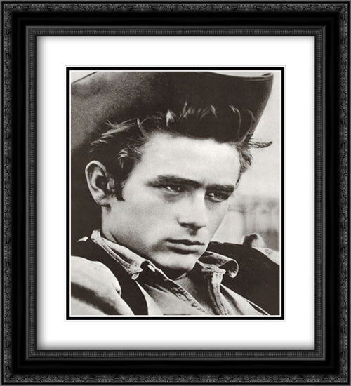 James Dean 20x22 Black Ornate Wood Framed Movie Poster with Double Matting