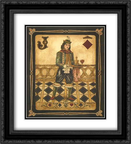 Harlequin Jack 2x Matted 20x24 Black Ornate Wood Framed Art Print Poster with Double Matting by Gorham, Gregory