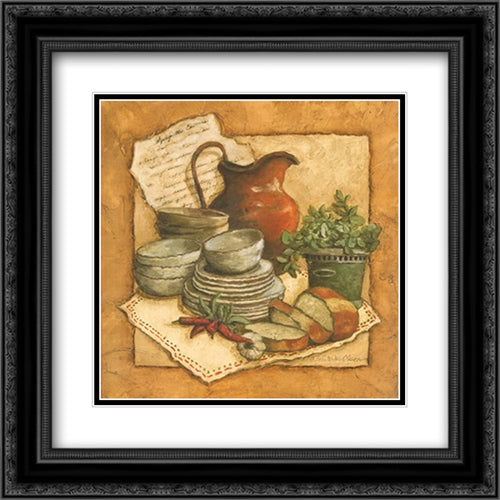 Secret Ingredient I 16x16 Black Ornate Wood Framed Art Print Poster with Double Matting by Olson, Charlene Winter